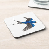 Flying Barn Swallow Getränkeuntersetzer (Linke Seite)