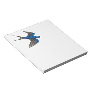 Flying Barn Swallow Note Pad Notizblock