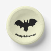 Flying Bat auf gelb Pappteller (Vorderseite)