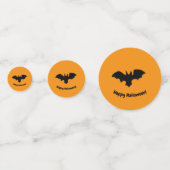 Flying Bat auf Orange Confetti Konfetti (Vorderseiten)