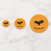 Flying Bat auf Orange Confetti Konfetti (Rückseiten)