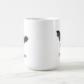 Flying Bat - Benutzerdefinierter Text Kaffeetasse (Mittel)