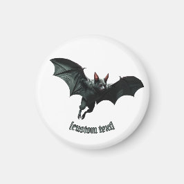 Flying Bat - Custom Text & Cut Vinyl Magnet