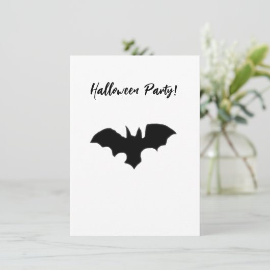 Flying Bat Einladung (Stehend Vorderseite)