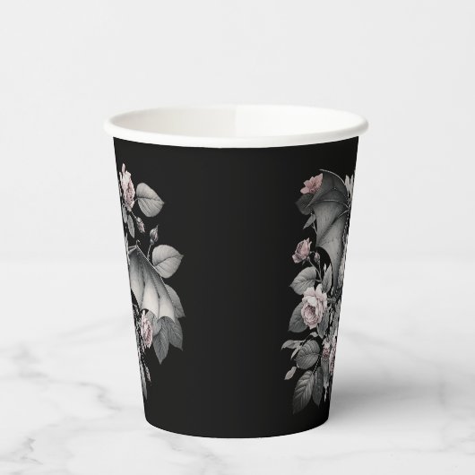 Flying Bat Halloween Pappbecher (Links)