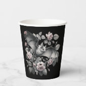 Flying Bat Halloween Pappbecher (Vorderseite)