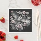 Flying Bat Halloween Serviette (Beispiel)