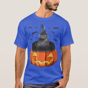 Flying Bat-Kürbislaterne Hexenhutlöffel T-Shirt