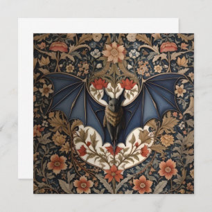 Flying Bat - Modern William Morris Floral