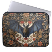 Flying Bat - Modern William Morris Floral Laptopschutzhülle (Vorderseite)