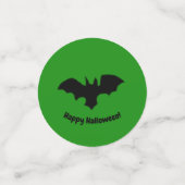 Flying Bat on Green Confetti Konfetti (Klein Vorderseite)