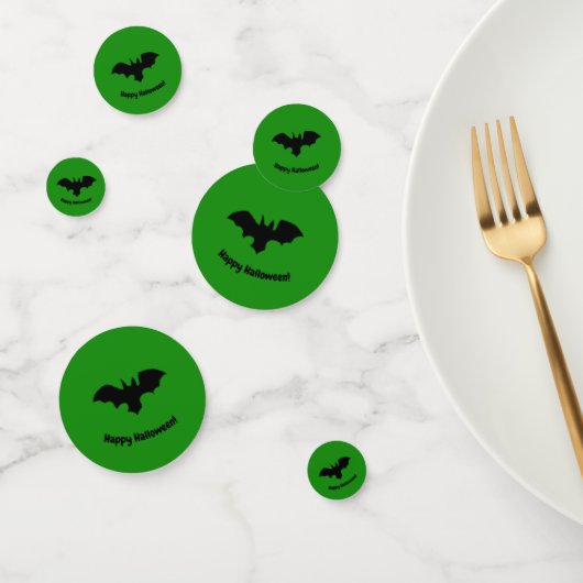 Flying Bat on Green Confetti Konfetti (Gruppe)