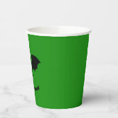 Flying Bat on Green Pappbecher (Links)