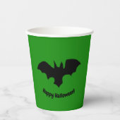 Flying Bat on Green Pappbecher (Vorderseite)