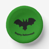 Flying Bat on Green Pappteller (Vorderseite)
