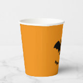 Flying Bat on Orange Pappbecher (Rechts)