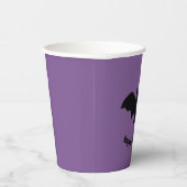 Flying Bat on Purple Pappbecher (Rechts)