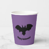 Flying Bat on Purple Pappbecher (Vorderseite)