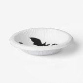 Flying Bat on white Paper Bowls Pappteller (Gewinkelt)