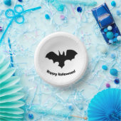 Flying Bat on white Paper Bowls Pappteller (Party)