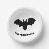 Flying Bat on white Paper Bowls Pappteller (Vorderseite)