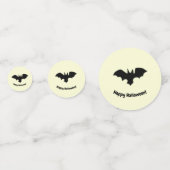 Flying Bat on Yellow Confetti Konfetti (Rückseiten)