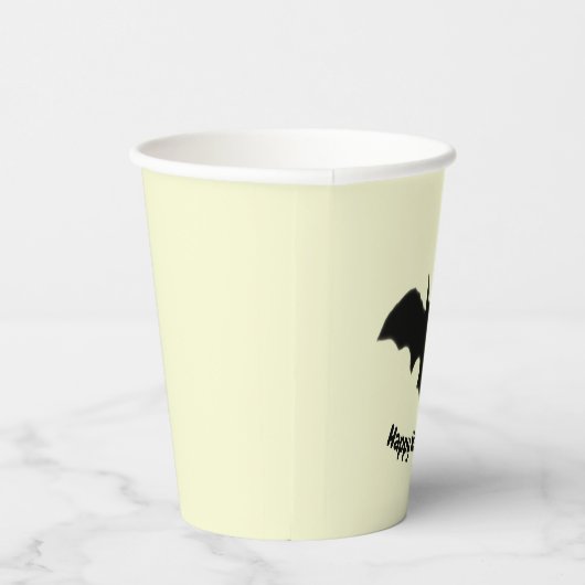 Flying Bat on Yellow Pappbecher (Rechts)