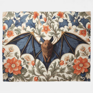 Flying Bat William Morris Inspirierte Flora Fleecedecke