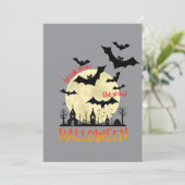 Flying Bats BFTG Einladung (Stehend Vorderseite)