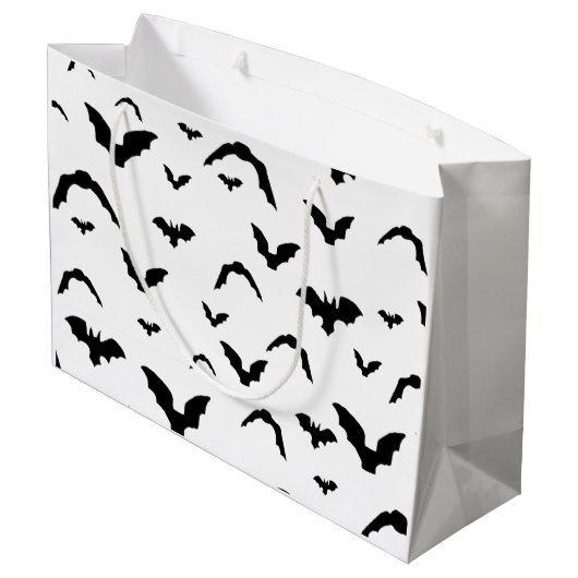 Flying Bats Große Geschenktüte (Rückseite Schrägansicht)