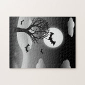 Flying Bats im Moonlit Sky Puzzle (Horizontal)