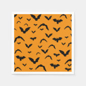 Flying bats on orange serviette (Vorderseite)