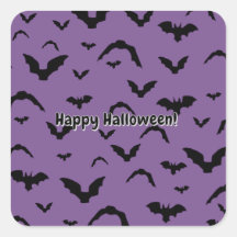 Flying Bats on Purple