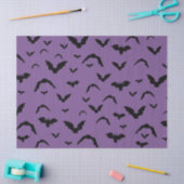 Flying Bats on Purple Tissue Paper Seidenpapier (Basteln)