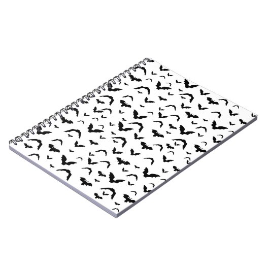 Flying Bats on White Notizblock (Linke Seite)