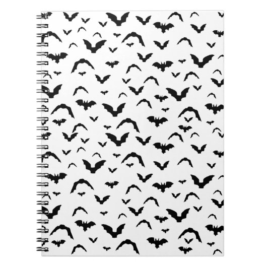Flying Bats on White Notizblock (Vorderseite)