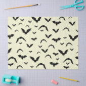 Flying Bats on Yellow Tissue Paper Seidenpapier (Basteln)