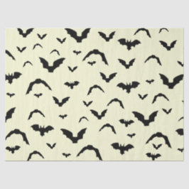 Flying Bats on Yellow Tissue Paper Seidenpapier