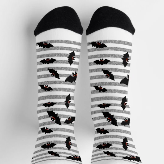 Flying bats socken (Oben)