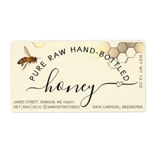 Flying Bee Hand Honig mit Herzetikett