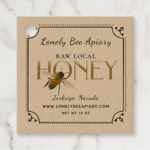 Flying Bee Metallic Gold Honey Tag extravagante Gr Geschenkanhänger