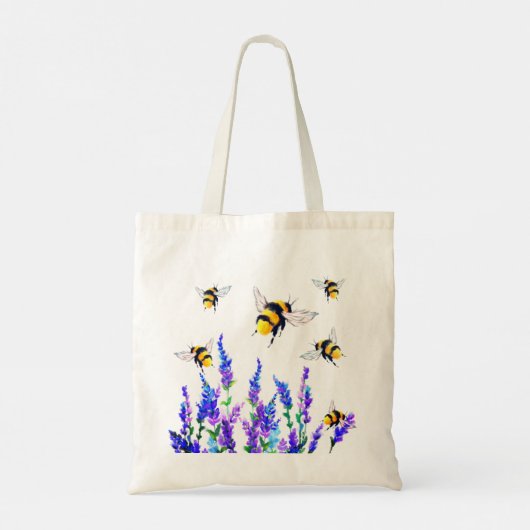 Flying Bees Tote Bag Tragetasche (Rückseite)