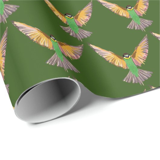 Flying Bird Geschenkpapier (Rolleneckpunkt)