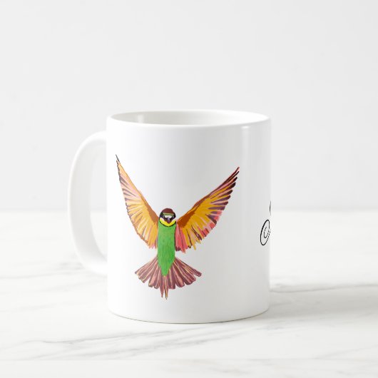 Flying Bird Kaffeetasse (Vorderseite Links)