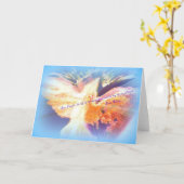 Flying Bird mit Baha'i Quote Karte (Gelbe Blume)