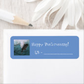 Flying Bird Postcross Label (Insitu)