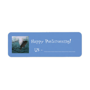 Flying Bird Postcross Label