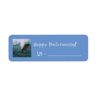 Flying Bird Postcross Label