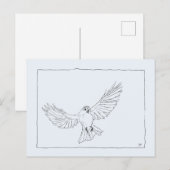 Flying Bird Postkarte (Vorne/Hinten)