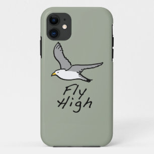 Flying Bird. Seagull in Flight Illustration. Case-Mate iPhone Hülle